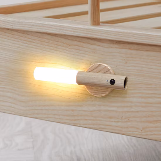 Lampada ricaricabile a LED da incasso a parete con luce da comodino, da appendere al comodino